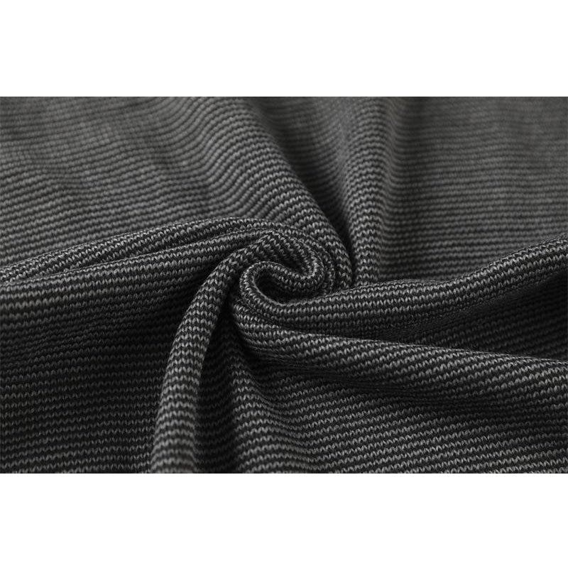 Men's Contrast Neck And Hem Slim Fit Crew Neck Pullover Sweater