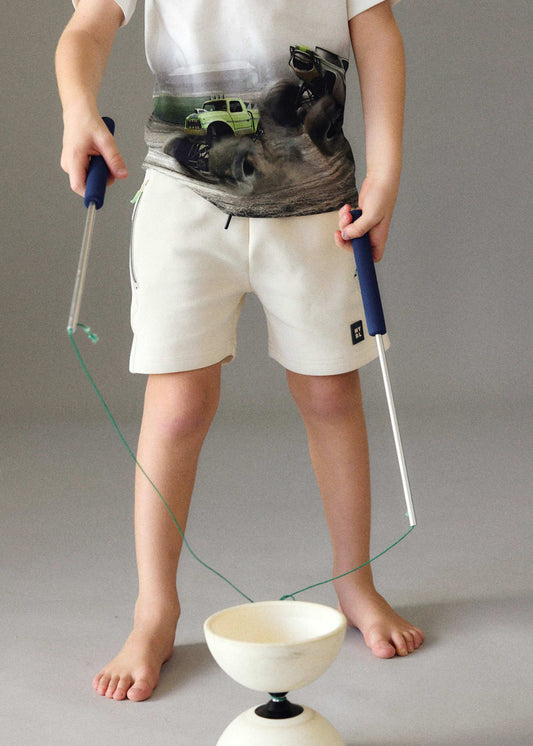 Bermuda shorts boy with zips