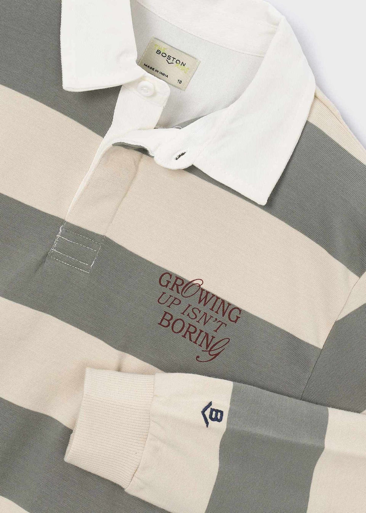 Boston Kids Striped Polo Shirt