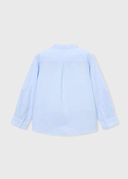 Boy long-sleeved linen shirt