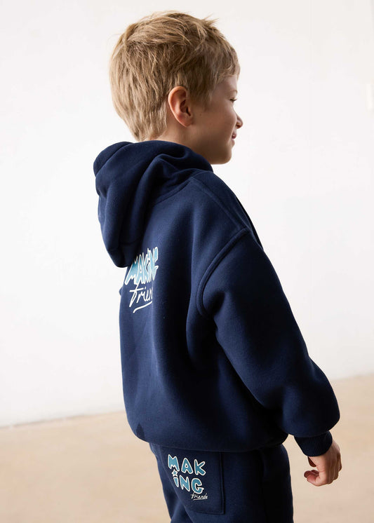 Boy Making Hoodie