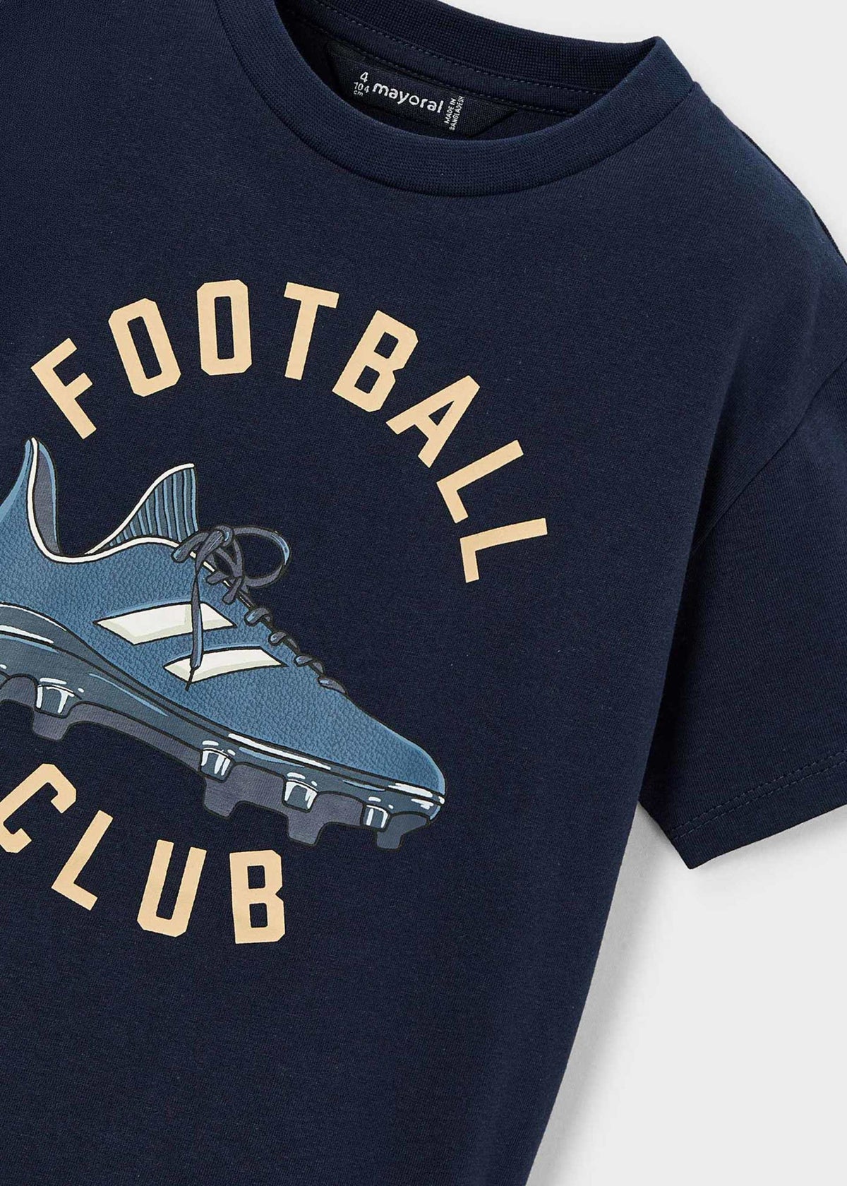 Fußballschuh-T-Shirt für Jungen
