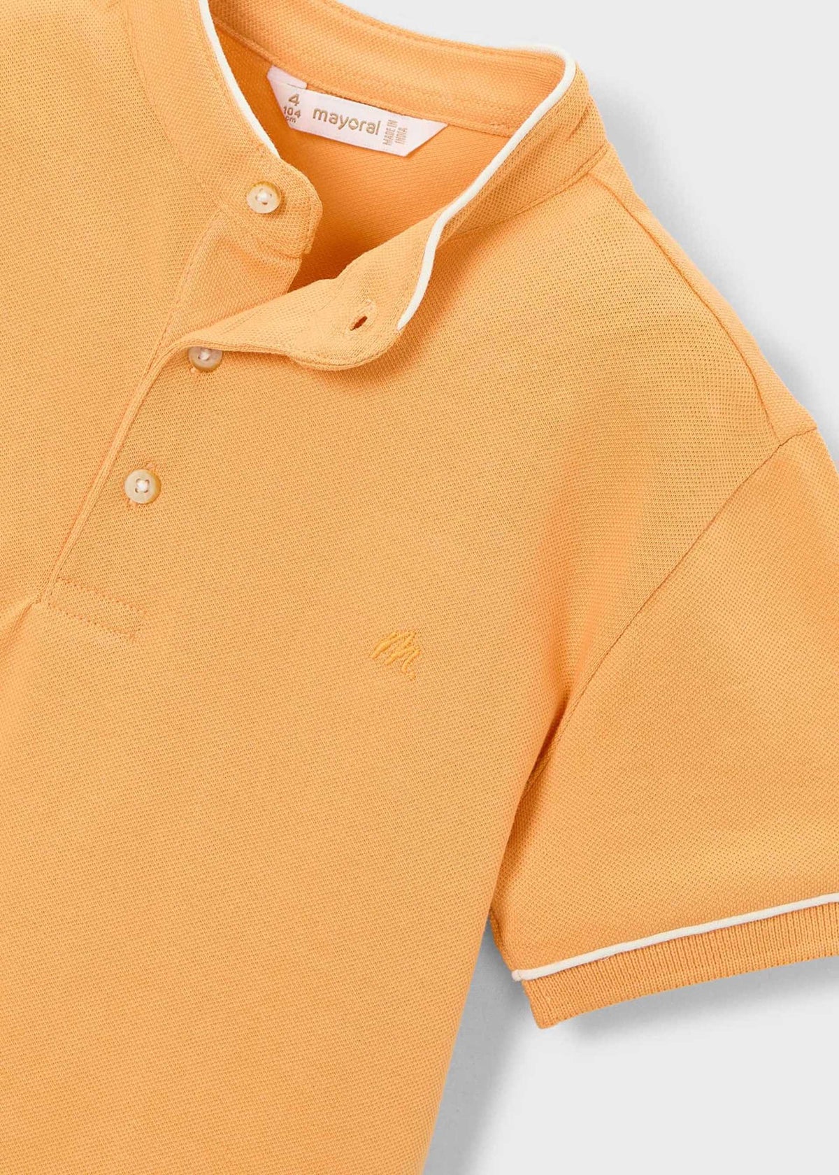 Boy's mandarin collar polo shirt