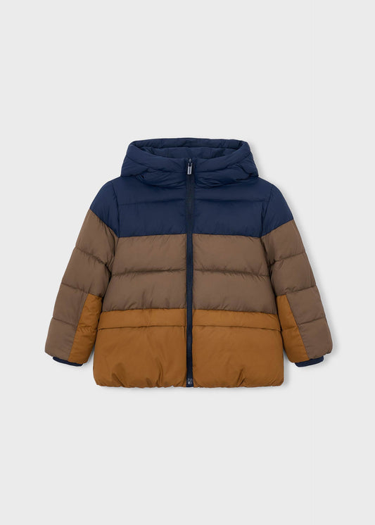 Boys' mixed-fabric jacket
