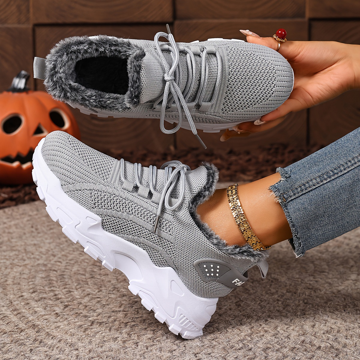 Winter-Sneaker mit warmem Futter