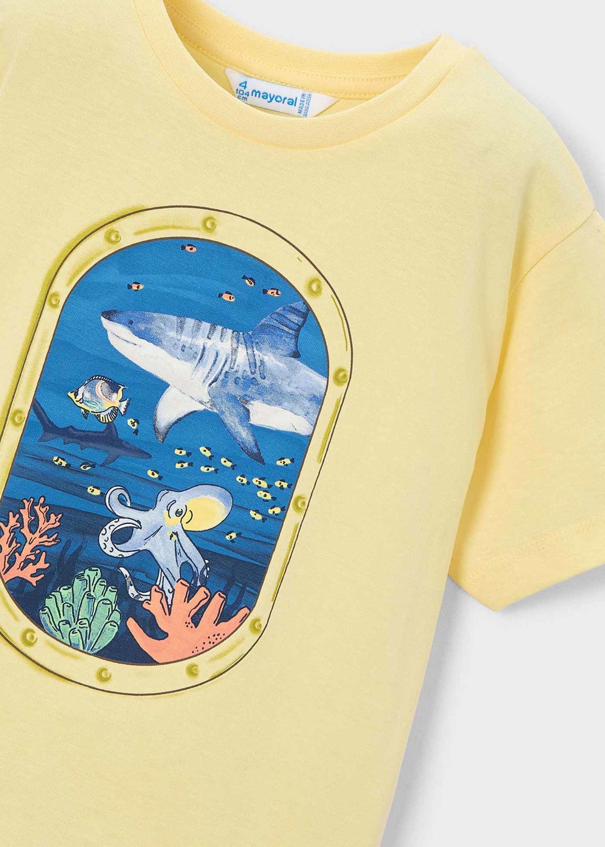 Children's T-shirt with underwater window