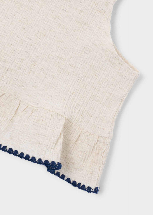 Bestickte Bluse für Mädchen