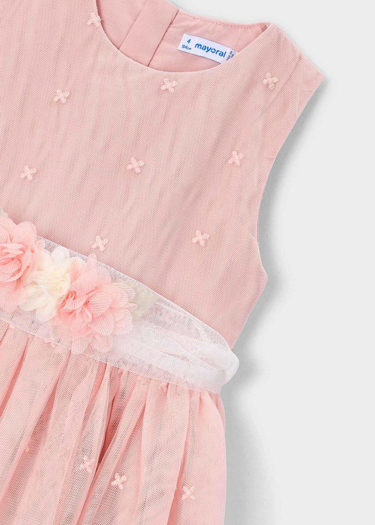 Besticktes festliches Tüllkleid für Mädchen