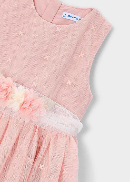 Besticktes festliches Tüllkleid für Mädchen