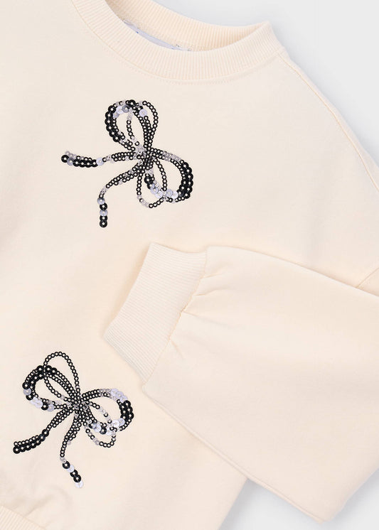 Besticktes Mädchen-Sweatshirt