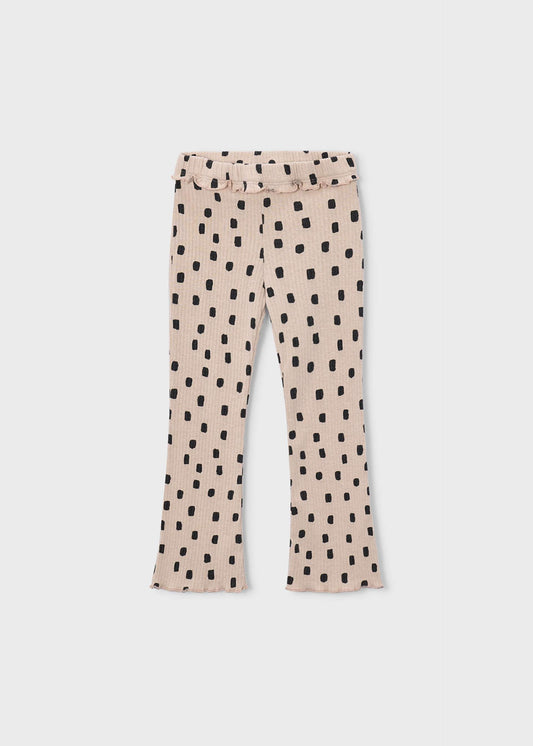 Ausgestellte gerippte Leggings für Mädchen