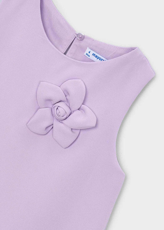 Festliches Mädchenkleid mit Blumenapplikation