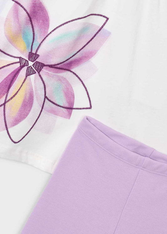 Flower leggings set girl