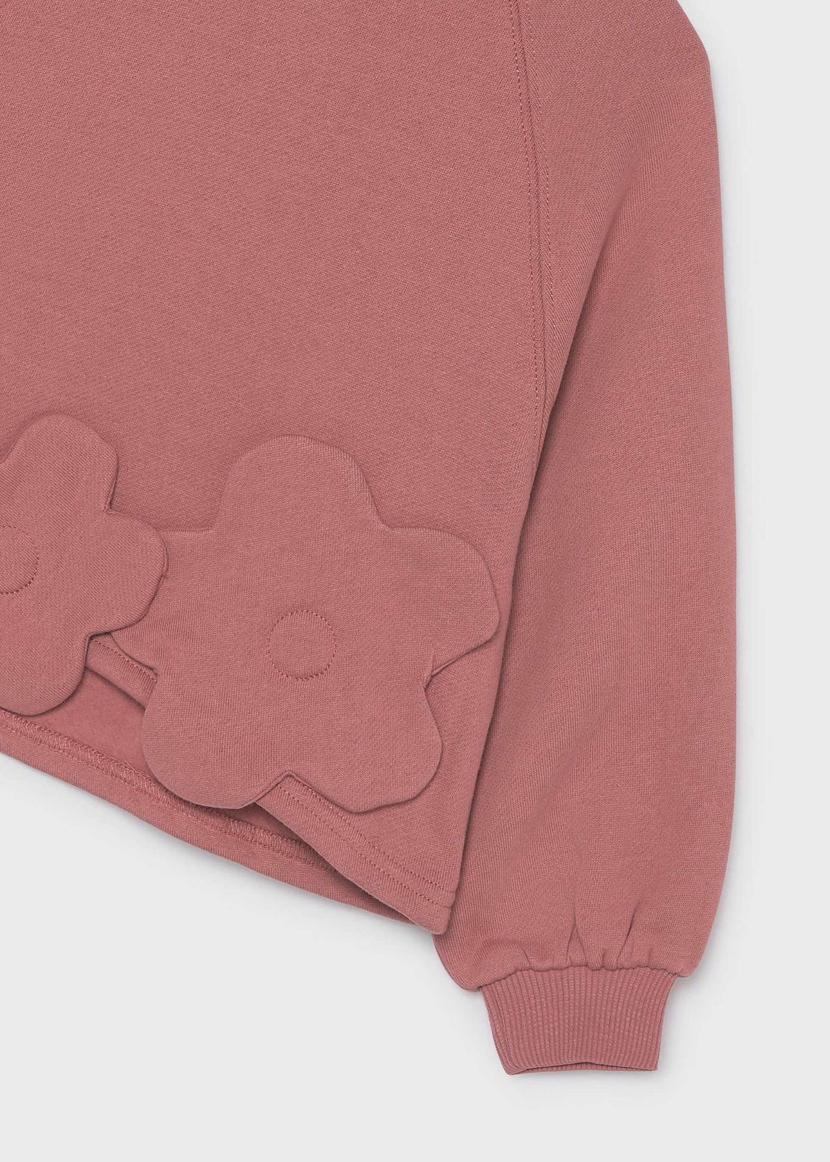 Mädchen-Pullover mit Blumenapplikation