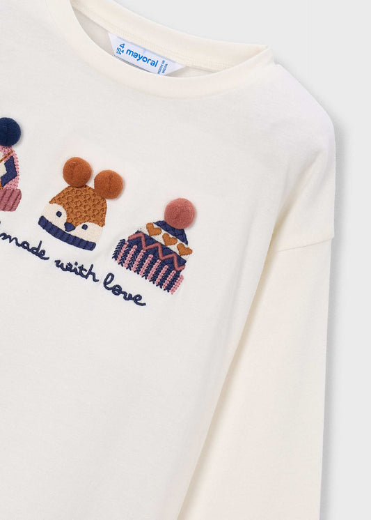 Girl embriodered t-shirt