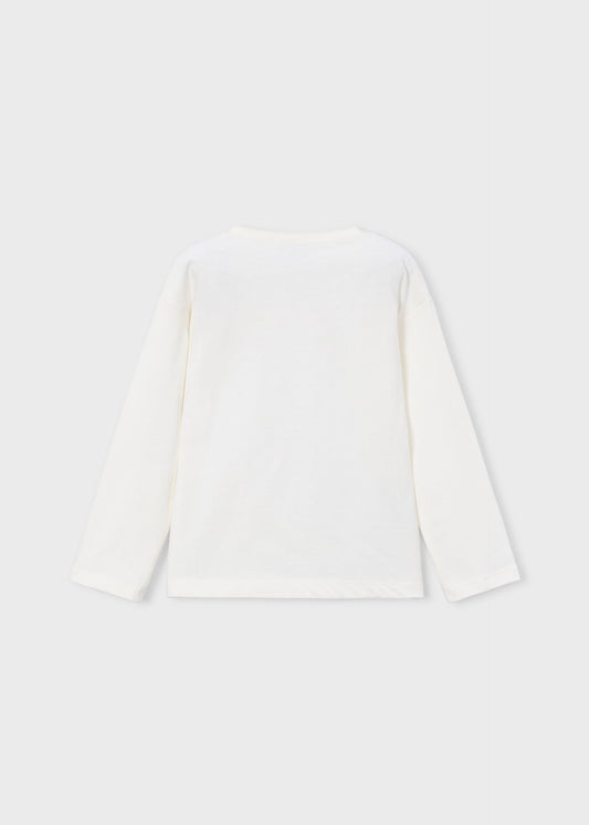 Mädchen-T-Shirt mit Siebdruck