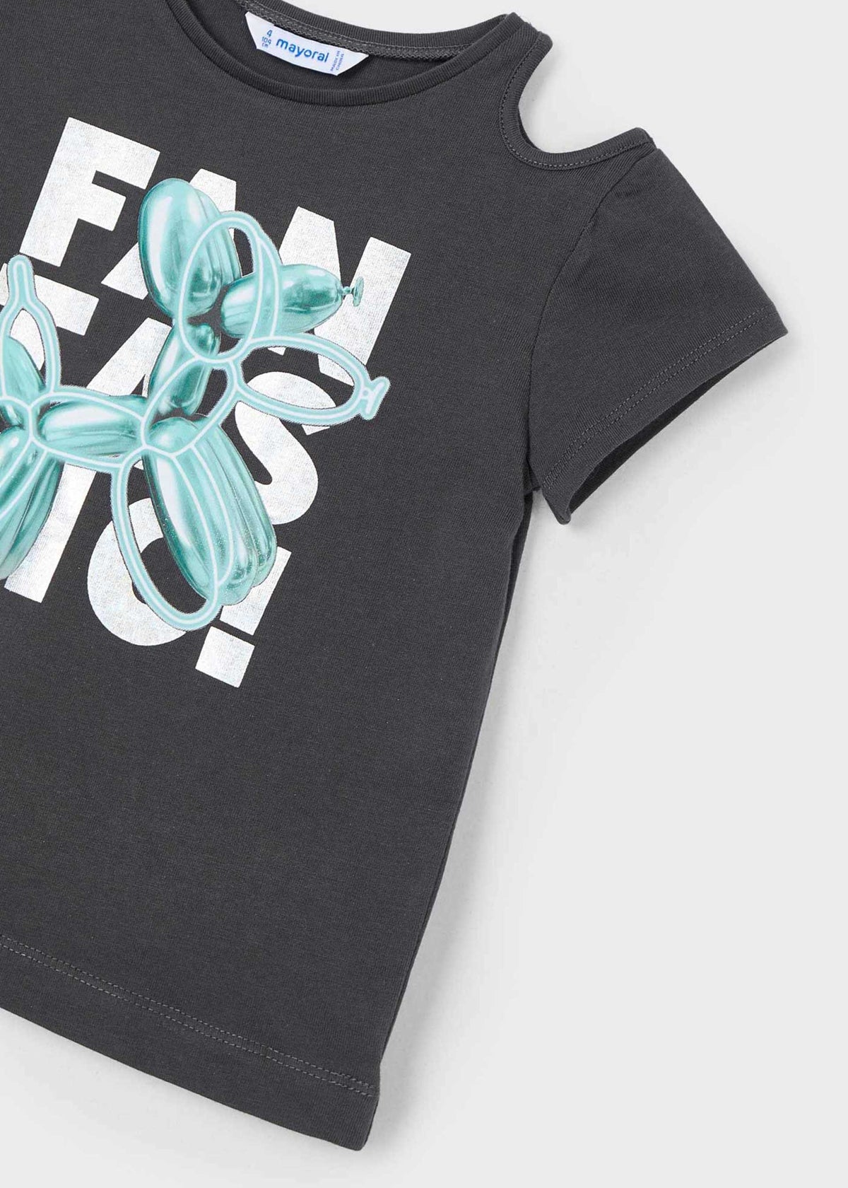 Mädchen-Oberteil mit Schulterschlitz