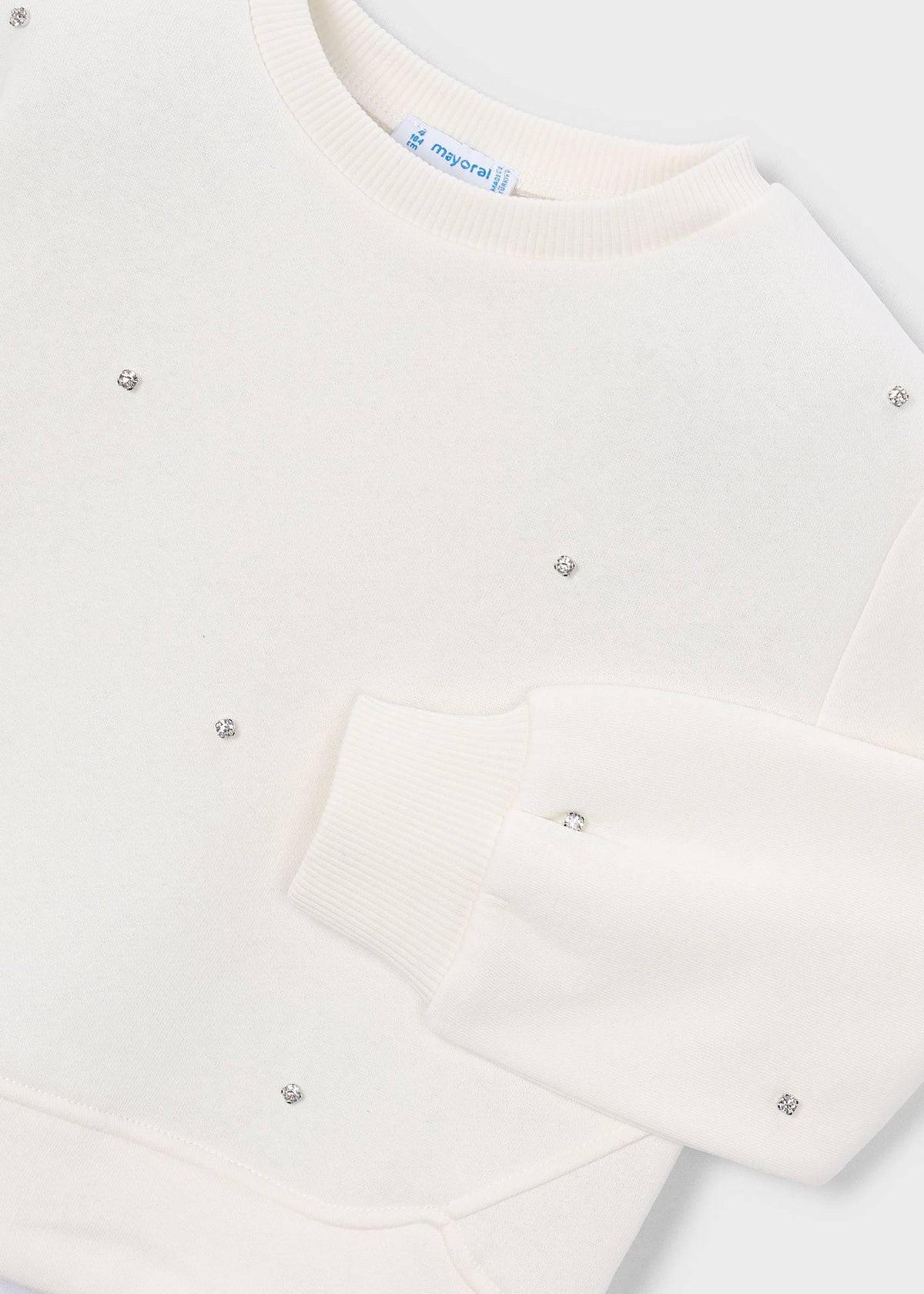 Girls' appliqué sweatshirt