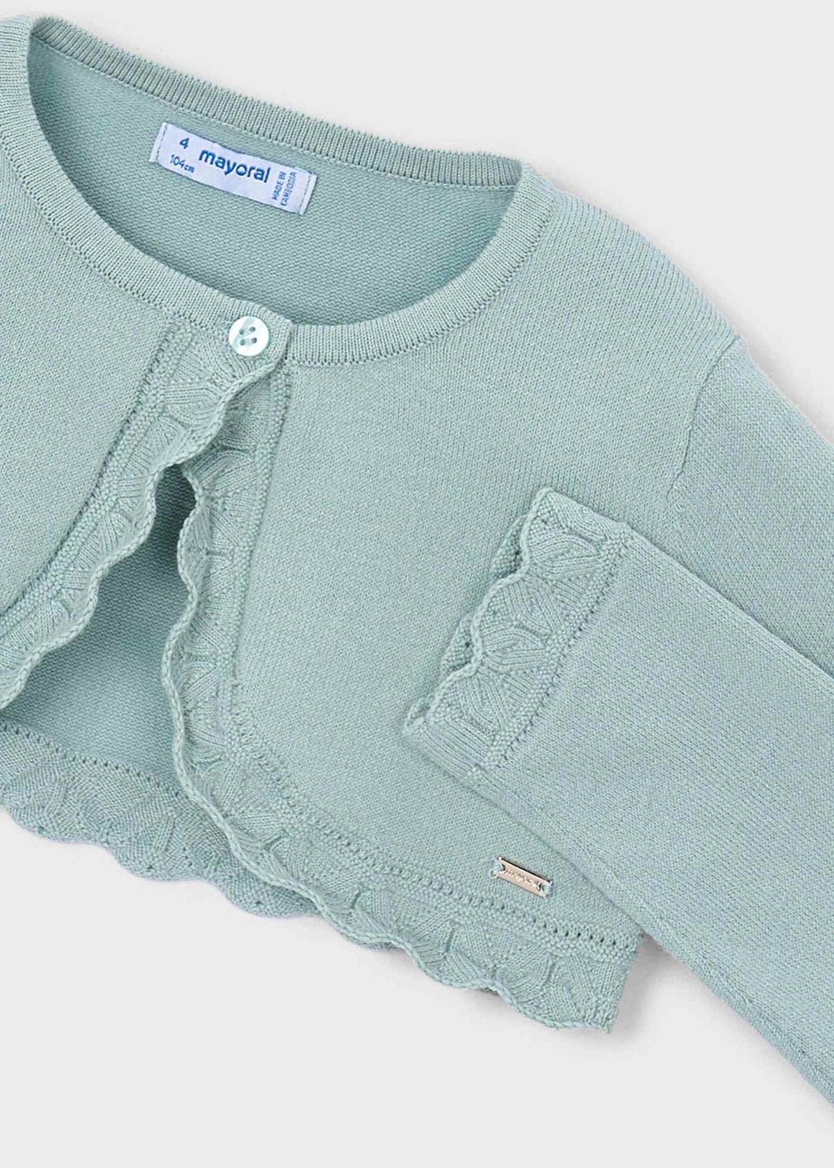 Girls basic bolero knitted cardigan