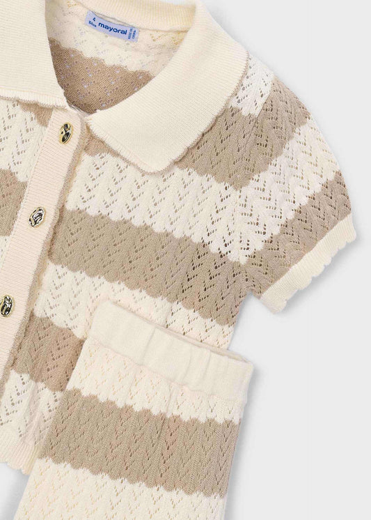 Girl's cardigan and pants set