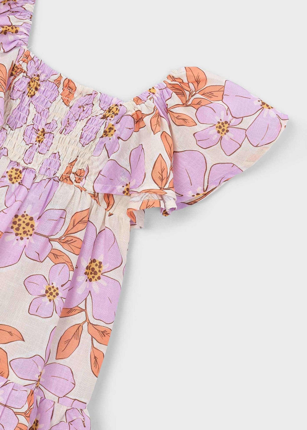 Mädchenkleid mit Wabenmuster
