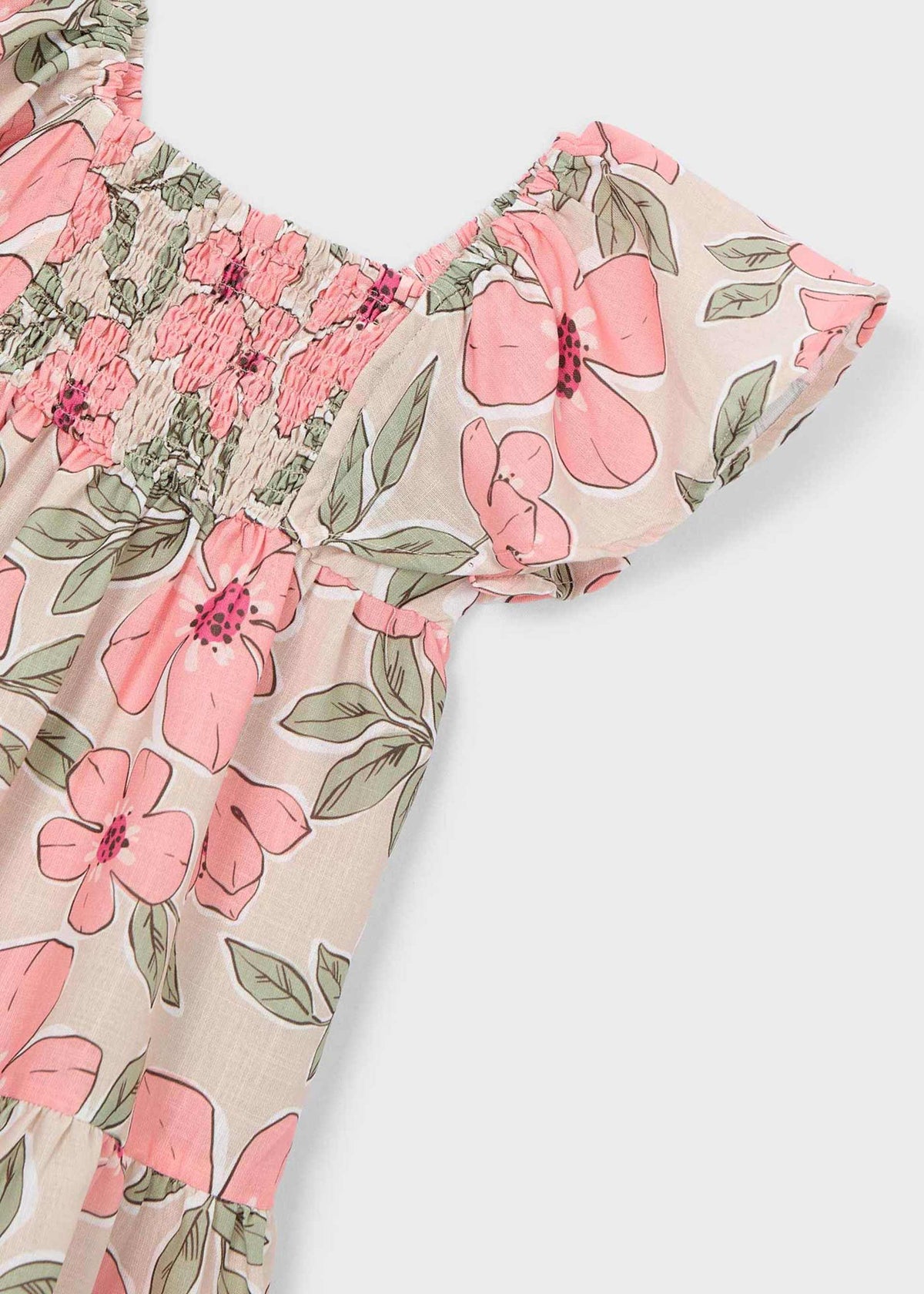 Mädchenkleid mit Wabenmuster