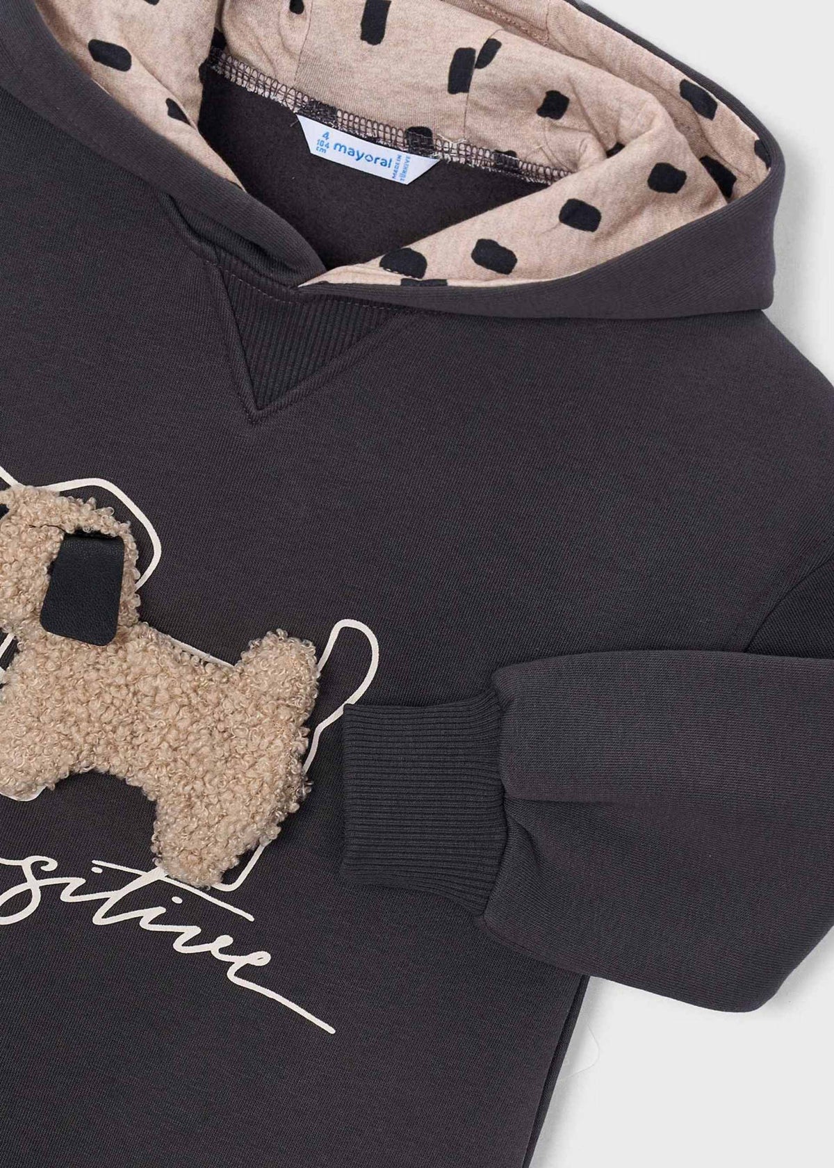 Girls' hooded sweatshirt dress