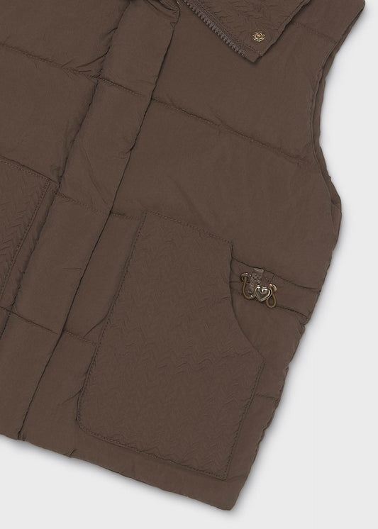 Girls' padded waistcoat