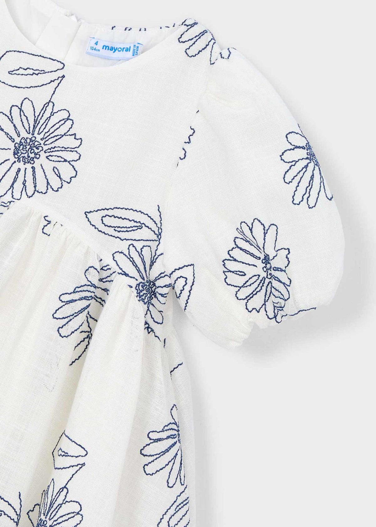 Girl's puff sleeve dress
