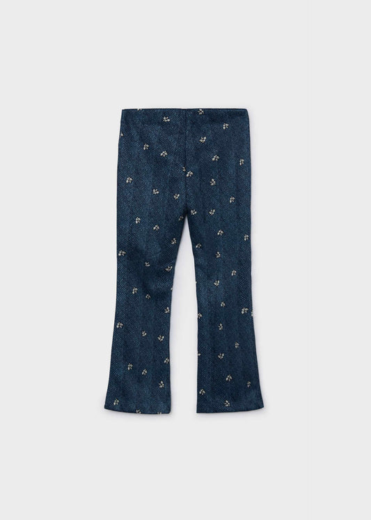 Ausgestellte Leggings in Wildlederoptik für Mädchen