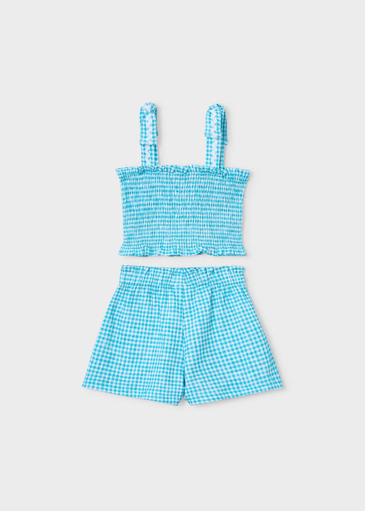 Honeycomb short set girl