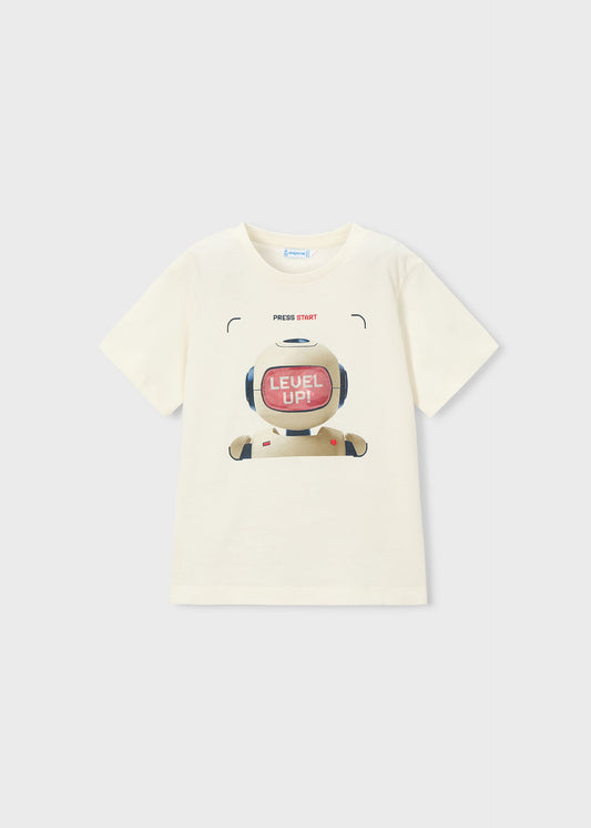 Interactive robot t-shirt boy