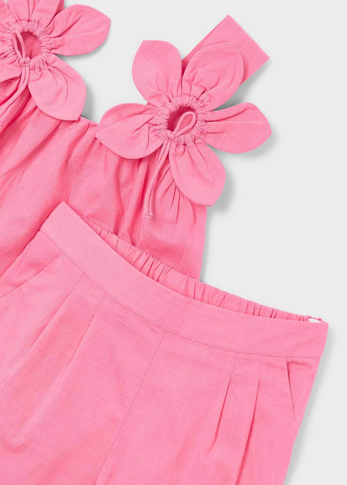 Set aus langer Hose und Blumenbluse für Mädchen