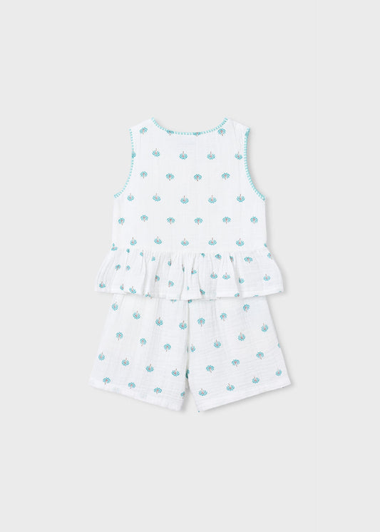 Print short set girl