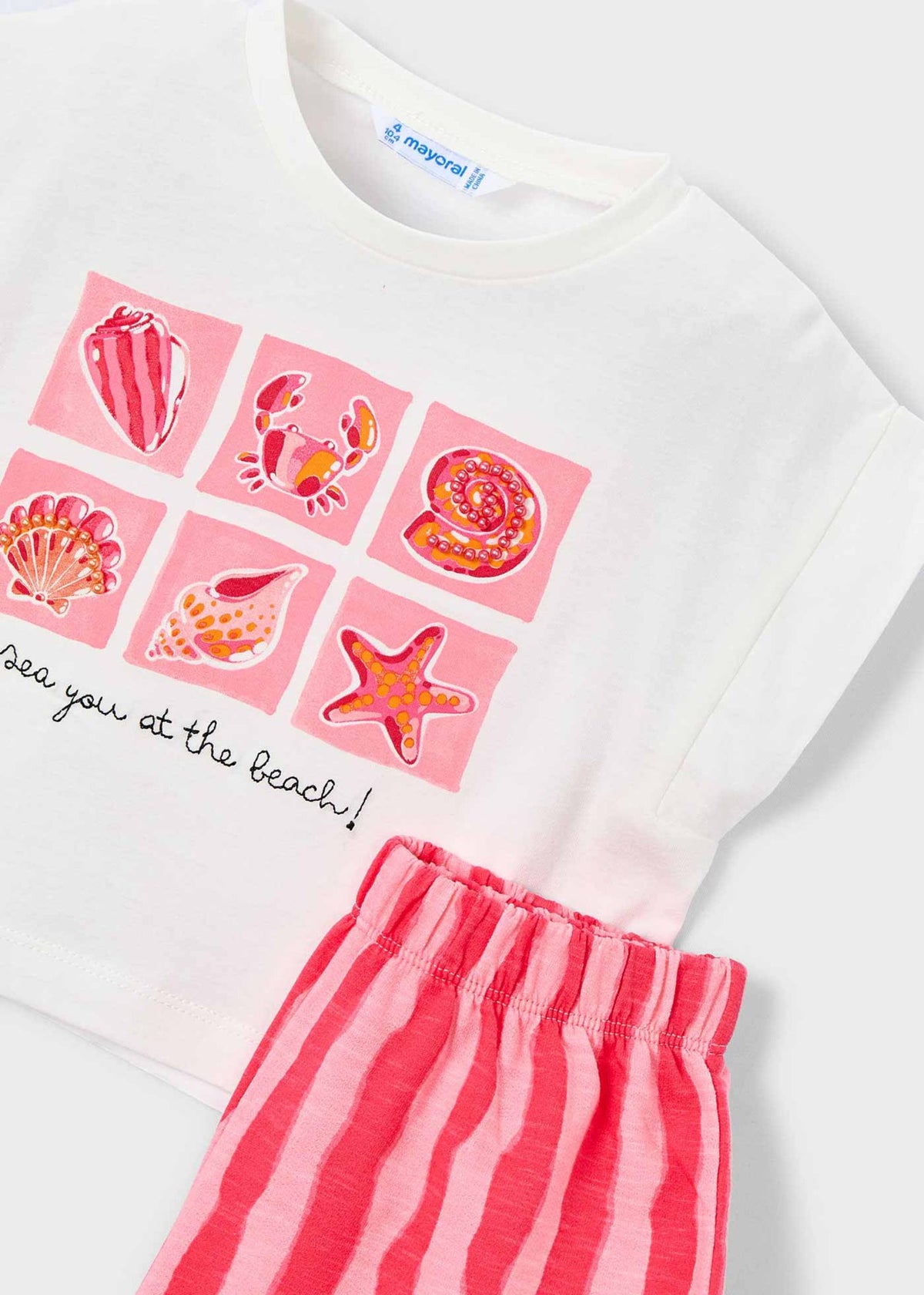 Print short set girl