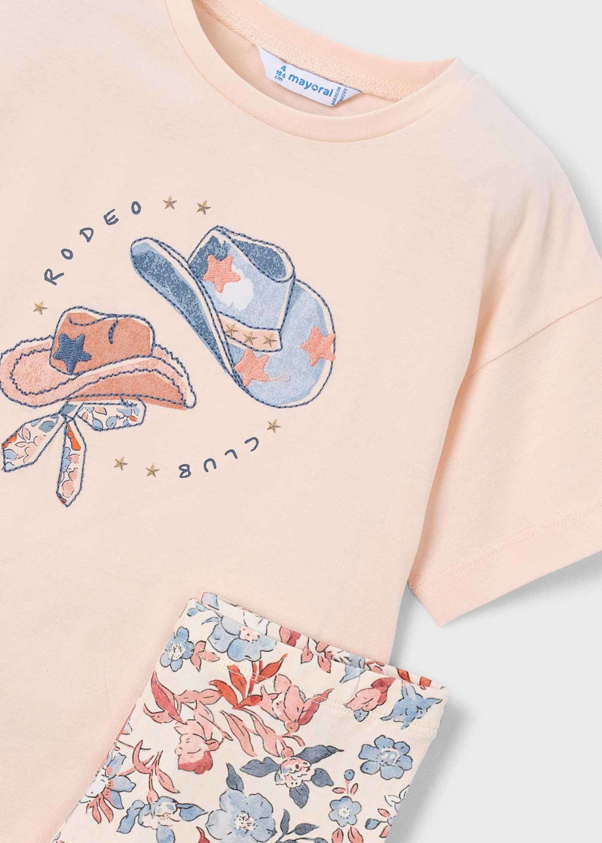 Set aus bedruckten Leggings und T-Shirt für Mädchen