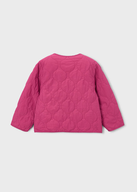 Reversible quilted jacket for girls