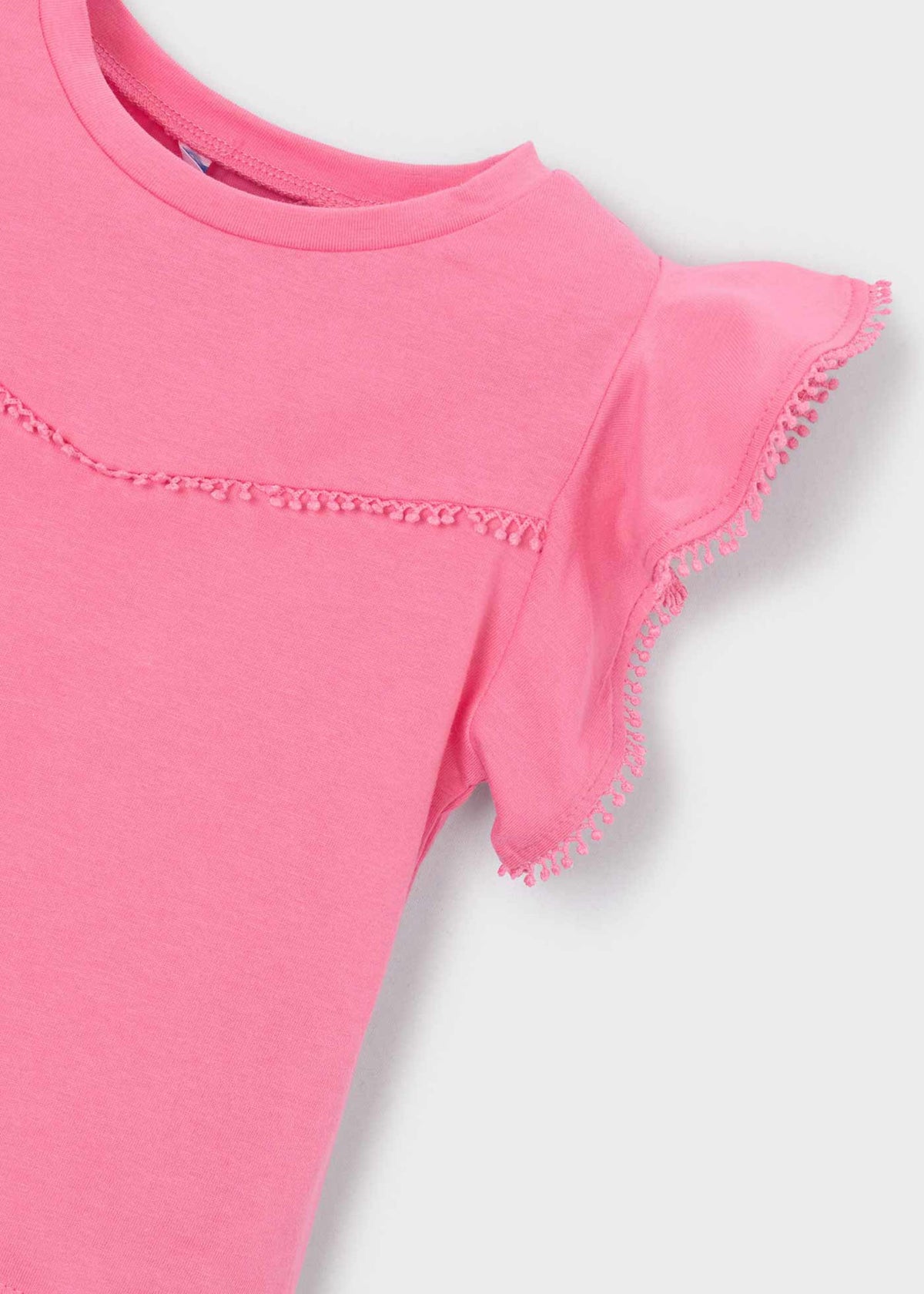 Mädchen-T-Shirt mit Rüschen