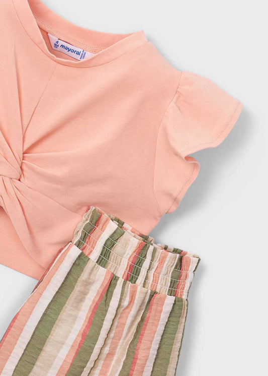 Striped short set girl