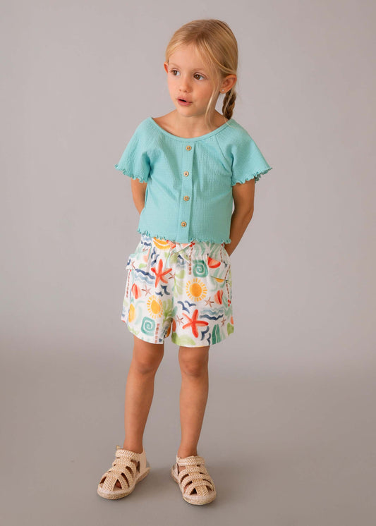 T-shirt girl with ruffles