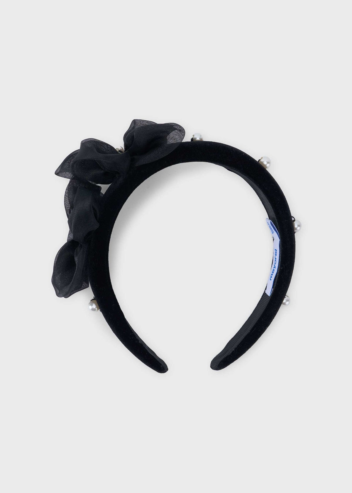 Velvet flower headband for girls