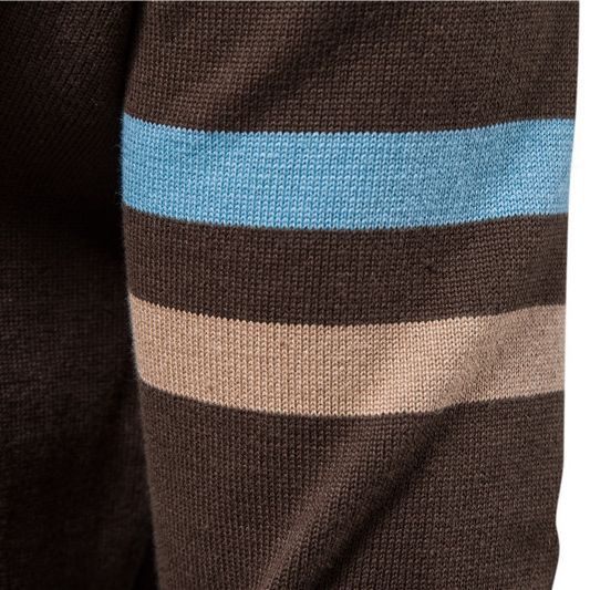 Herren Freizeit Strickjacke mit Stehkragen und durchgehendem Reißverschluss