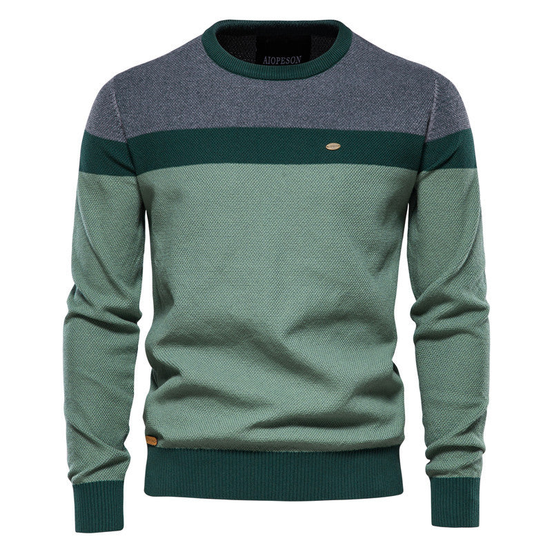 Herren Freizeit Warmer Unifarbener Pullover