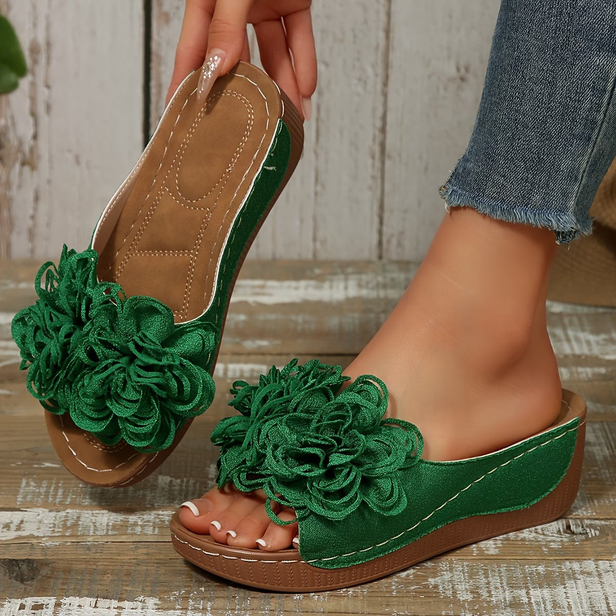 Neue Damen-Sommer-Plateau-Keilsandalen