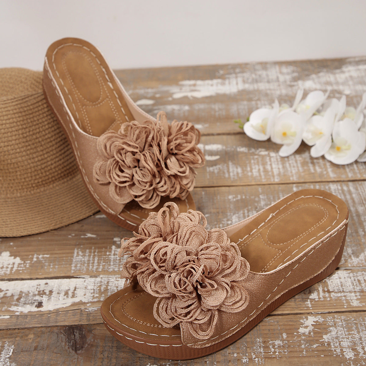 Neue Damen-Sommer-Plateau-Keilsandalen
