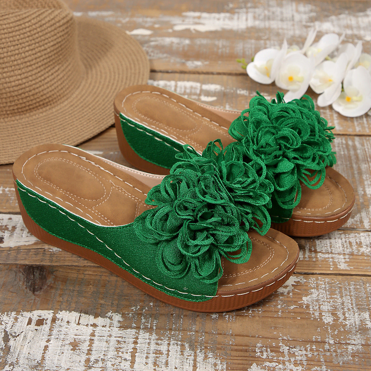 Neue Damen-Sommer-Plateau-Keilsandalen