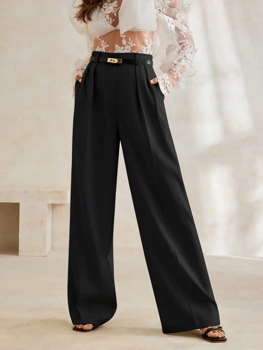 Women's Modern Stylish Simple Wide-Leg Suit Pants