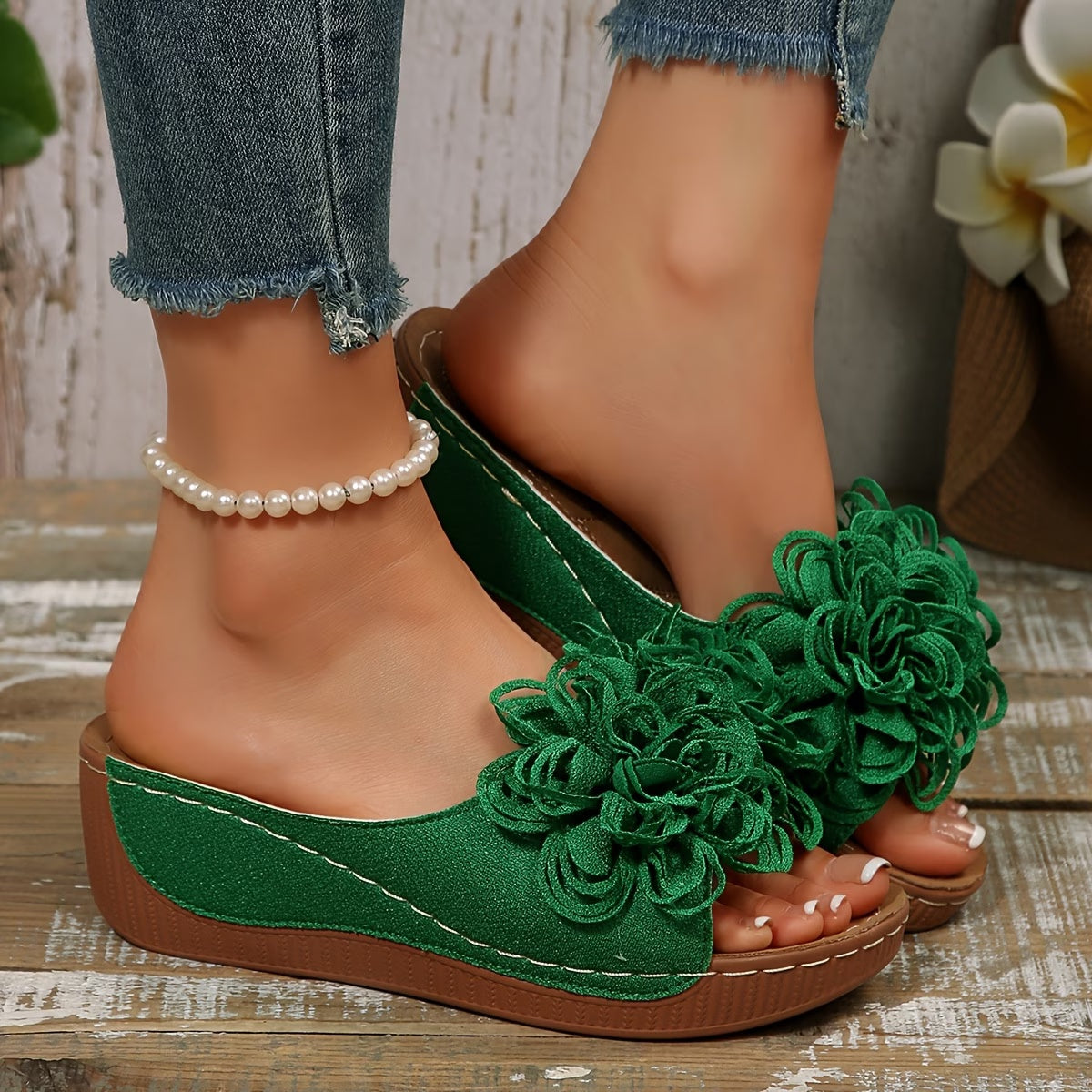 Neue Damen-Sommer-Plateau-Keilsandalen
