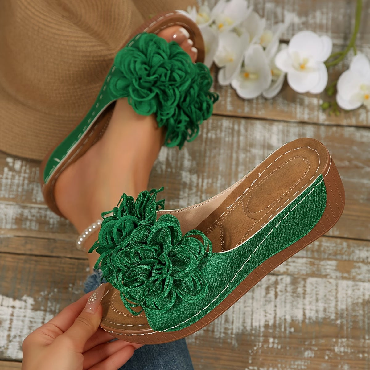 Neue Damen-Sommer-Plateau-Keilsandalen