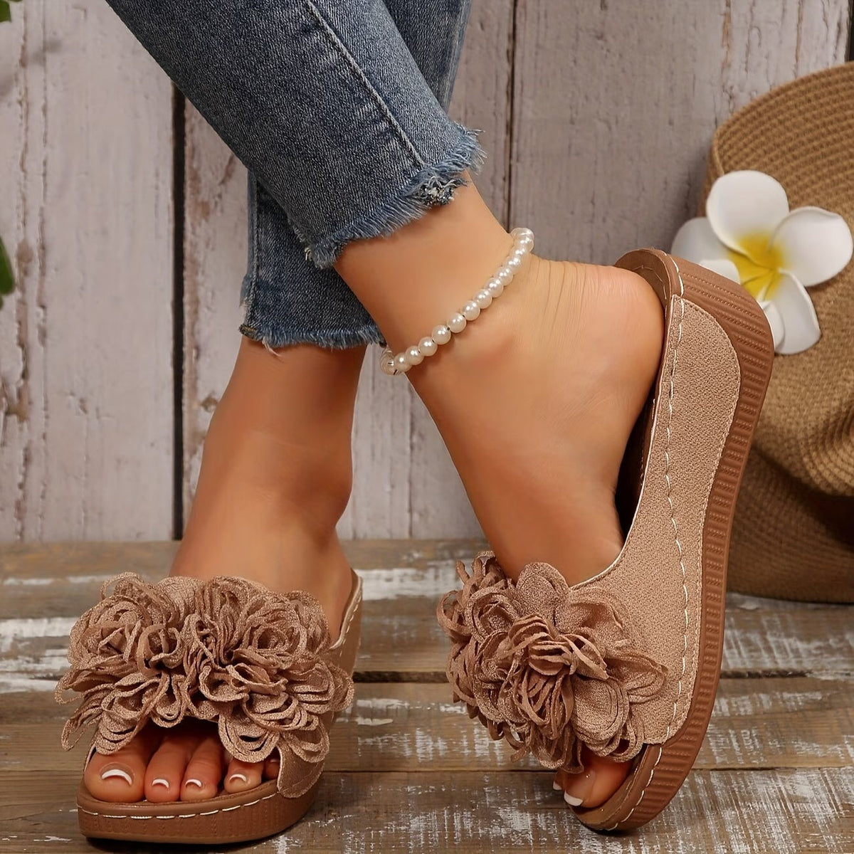 Neue Damen-Sommer-Plateau-Keilsandalen